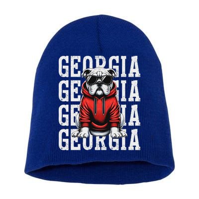 Georgia Personalized Name Short Acrylic Beanie