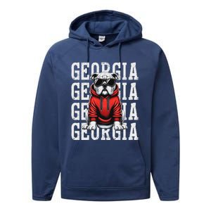 Georgia Personalized Name Performance Fleece Hoodie