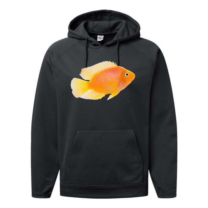 GoldFish Pet Novel Design For Aquarium Nature Lover Performance Fleece Hoodie