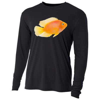 GoldFish Pet Novel Design For Aquarium Nature Lover Cooling Performance Long Sleeve Crew