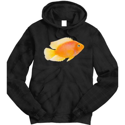 GoldFish Pet Novel Design For Aquarium Nature Lover Tie Dye Hoodie