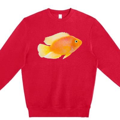 GoldFish Pet Novel Design For Aquarium Nature Lover Premium Crewneck Sweatshirt