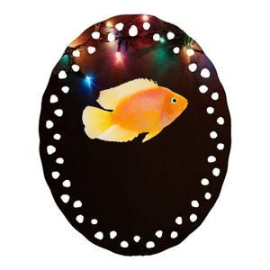 GoldFish Pet Novel Design For Aquarium Nature Lover Ceramic Oval Ornament