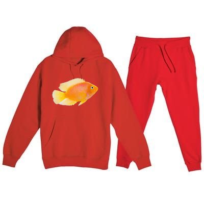 GoldFish Pet Novel Design For Aquarium Nature Lover Premium Hooded Sweatsuit Set