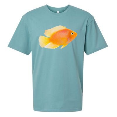 GoldFish Pet Novel Design For Aquarium Nature Lover Sueded Cloud Jersey T-Shirt