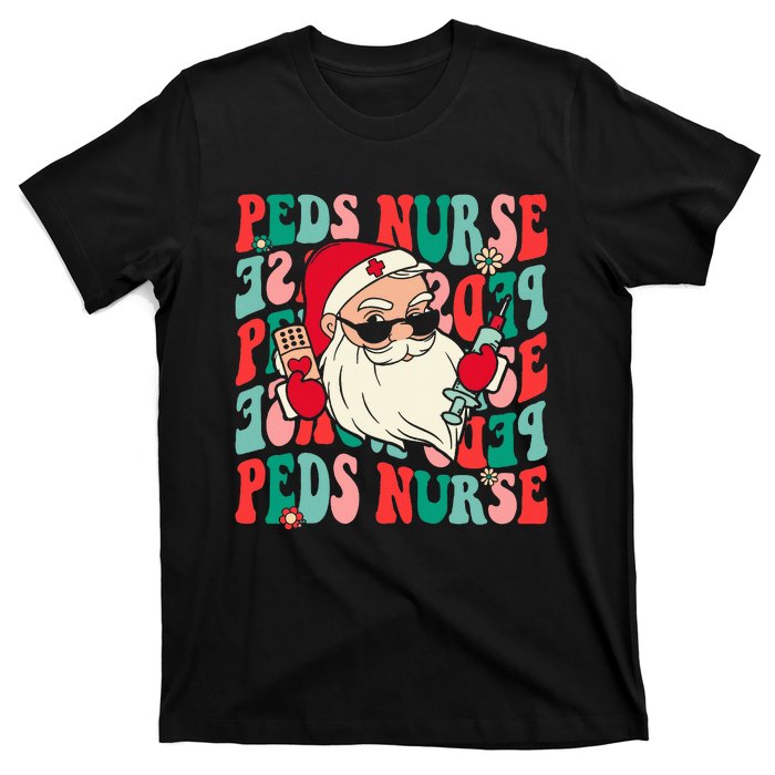 Groovy Peds Nurse Funny Christmas Pediatric Nurse T-Shirt