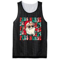 Groovy Peds Nurse Funny Christmas Pediatric Nurse Mesh Reversible Basketball Jersey Tank