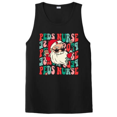 Groovy Peds Nurse Funny Christmas Pediatric Nurse PosiCharge Competitor Tank