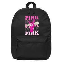 Groovy Personalized Name Retro 16 in Basic Backpack