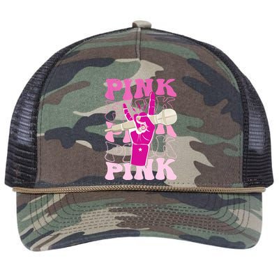 Groovy Personalized Name Retro Retro Rope Trucker Hat Cap