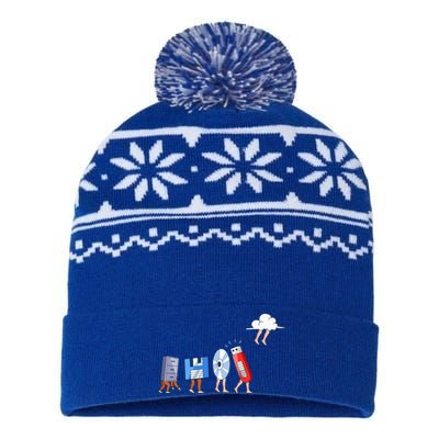 Geek Programmer Nerd Developer Computer USA-Made Snowflake Beanie