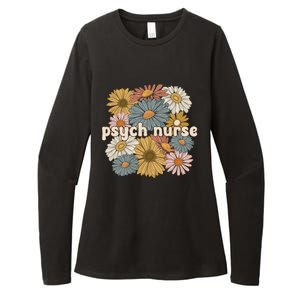 Groovy Psych Nurse Flowers Psychiatric Nursing Cute Gift Womens CVC Long Sleeve Shirt