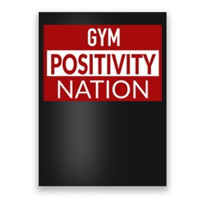 Gym positivity nation Poster