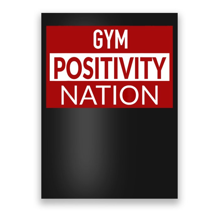 Gym positivity nation Poster