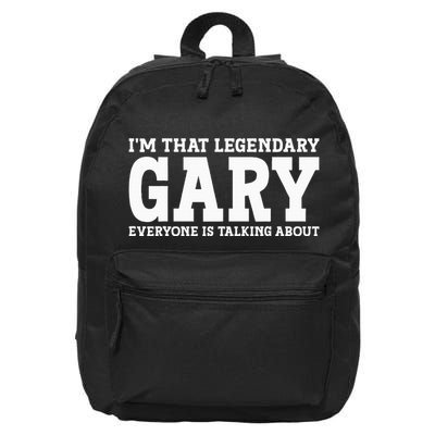 Gary Personal Name Funny Gary 16 in Basic Backpack