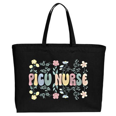 Groovy Picu Nurse Pediatric Intensive Care Unit Meaningful Gift Cotton Canvas Jumbo Tote