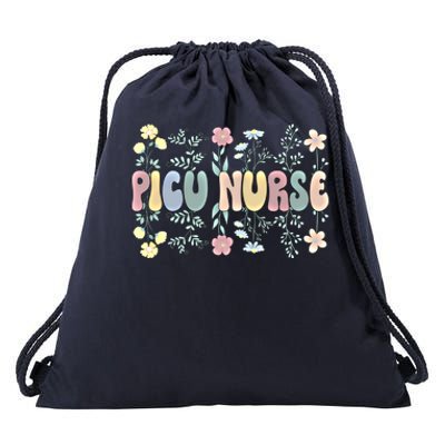 Groovy Picu Nurse Pediatric Intensive Care Unit Meaningful Gift Drawstring Bag