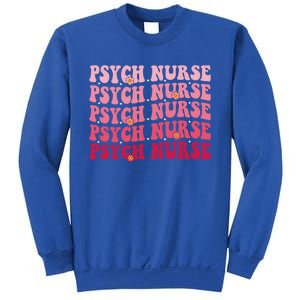 Groovy Psych Nurse Psychiatric Nursing Week Tal Health Cute Gift Sweatshirt