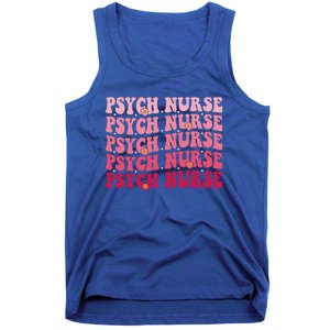 Groovy Psych Nurse Psychiatric Nursing Week Tal Health Cute Gift Tank Top