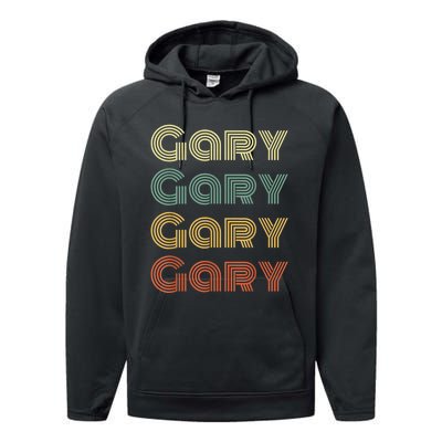 GARY Personalized Name Retro Vintage Gifts For GARY Performance Fleece Hoodie