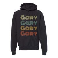 GARY Personalized Name Retro Vintage Gifts For GARY Premium Hoodie