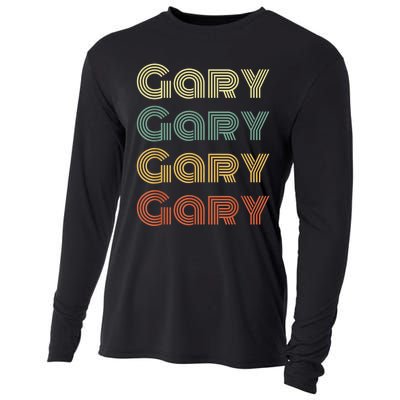 GARY Personalized Name Retro Vintage Gifts For GARY Cooling Performance Long Sleeve Crew