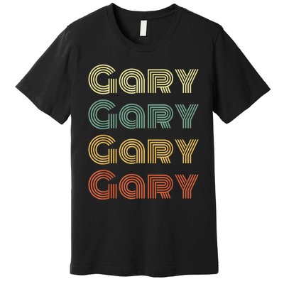 GARY Personalized Name Retro Vintage Gifts For GARY Premium T-Shirt