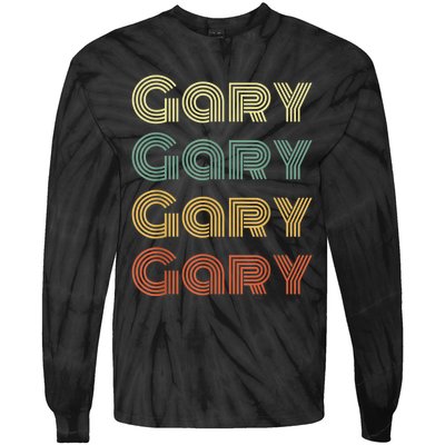 GARY Personalized Name Retro Vintage Gifts For GARY Tie-Dye Long Sleeve Shirt