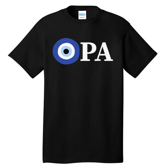 Greek Pride Opa Evil Eye Tall T-Shirt