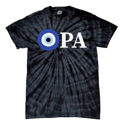 Greek Pride Opa Evil Eye Tie-Dye T-Shirt