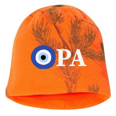 Greek Pride Opa Evil Eye Kati - Camo Knit Beanie