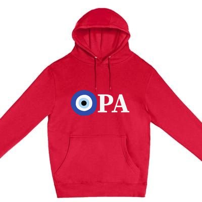 Greek Pride Opa Evil Eye Premium Pullover Hoodie