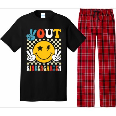 Groovy Peace Out Kindergarten Graduation Last Day Of School Pajama Set