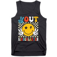 Groovy Peace Out Kindergarten Graduation Last Day Of School Tank Top