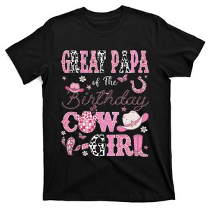 Great Papa Of The Birthday Cowgirl Western Rodeo Great Papa T-Shirt