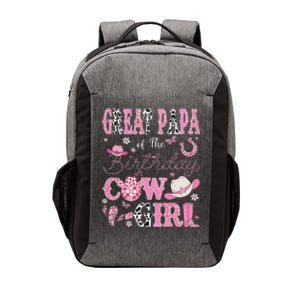 Great Papa Of The Birthday Cowgirl Western Rodeo Great Papa Vector Backpack