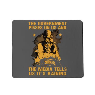 Government Pisses On Us And The Media Tell Us Its Raining Mousepad