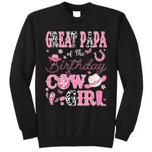 Great Papa Of The Birthday Cowgirl Western Rodeo Great Papa Sweatshirt