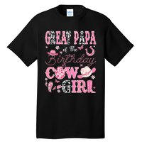 Great Papa Of The Birthday Cowgirl Western Rodeo Great Papa Tall T-Shirt