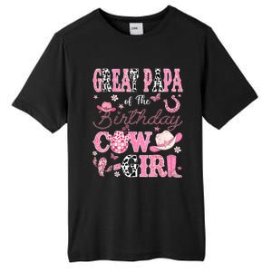 Great Papa Of The Birthday Cowgirl Western Rodeo Great Papa Tall Fusion ChromaSoft Performance T-Shirt