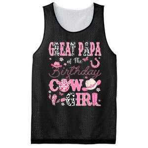 Great Papa Of The Birthday Cowgirl Western Rodeo Great Papa Mesh Reversible Basketball Jersey Tank