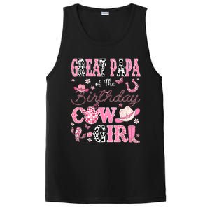 Great Papa Of The Birthday Cowgirl Western Rodeo Great Papa PosiCharge Competitor Tank