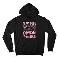 Great Papa Of The Birthday Cowgirl Western Rodeo Great Papa Tall Hoodie