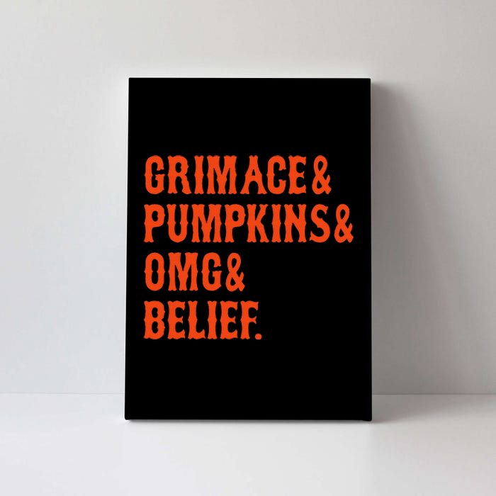 G.R.I.M.A.C.E & Pumpkins & Omg & Belief New York Omg Canvas