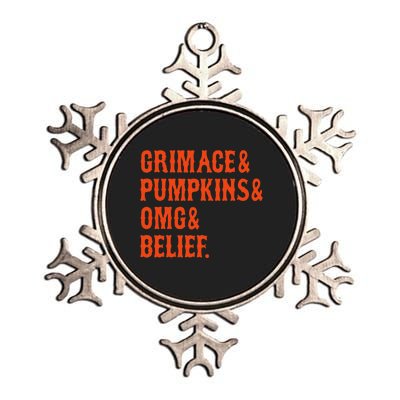 G.R.I.M.A.C.E & Pumpkins & Omg & Belief New York Omg Metallic Star Ornament