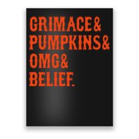 G.R.I.M.A.C.E & Pumpkins & Omg & Belief New York Omg Poster