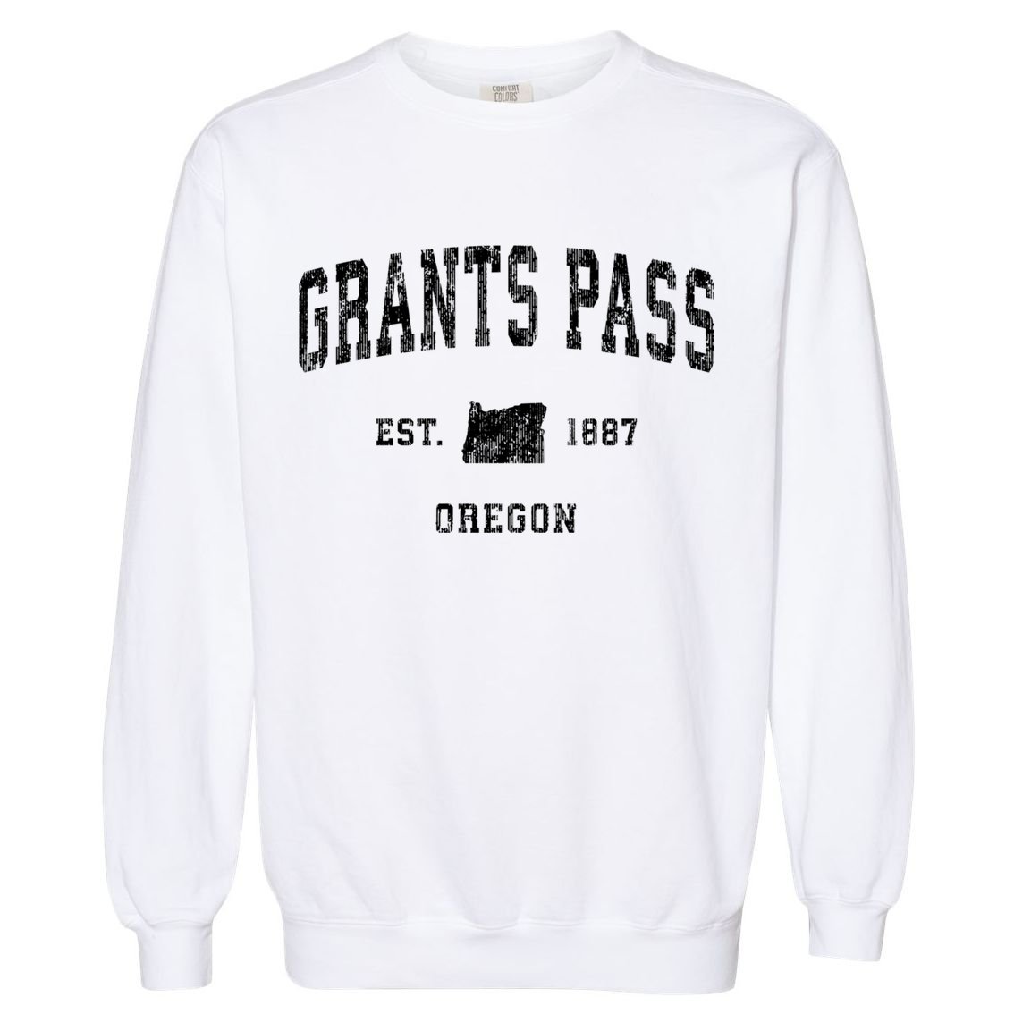 Grants Pass Oregon Or Vintage Sports Garment-Dyed Sweatshirt