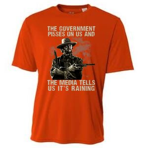 Government Pisses On Us And The Media Tell Us ItS Raining Cooling Performance Crew T-Shirt