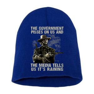 Government Pisses On Us And The Media Tell Us ItS Raining Short Acrylic Beanie