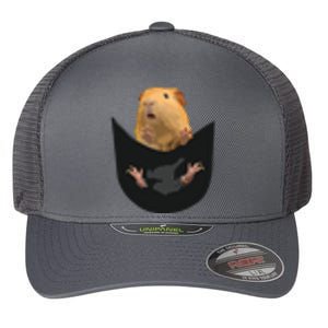 Guinea Pig Owner Cute Pocket Guinea Pig Flexfit Unipanel Trucker Cap